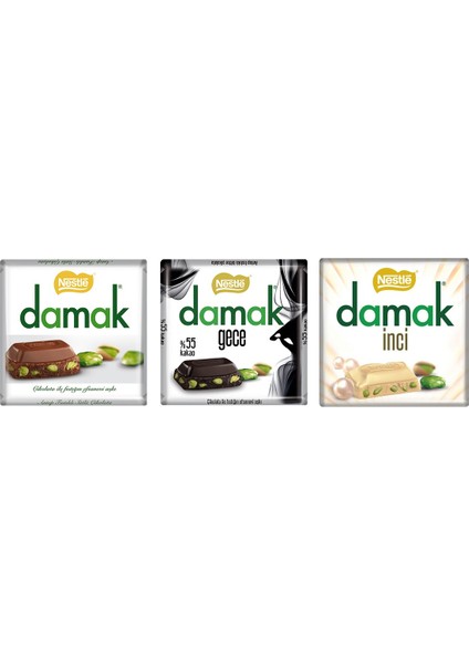 Damak, Beyaz, Gece 65 gr 3'lü