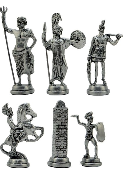 Metal Satranç Taşları 6 No Yunan Antik Satranç Taşları Tahta Hariç fiyatları