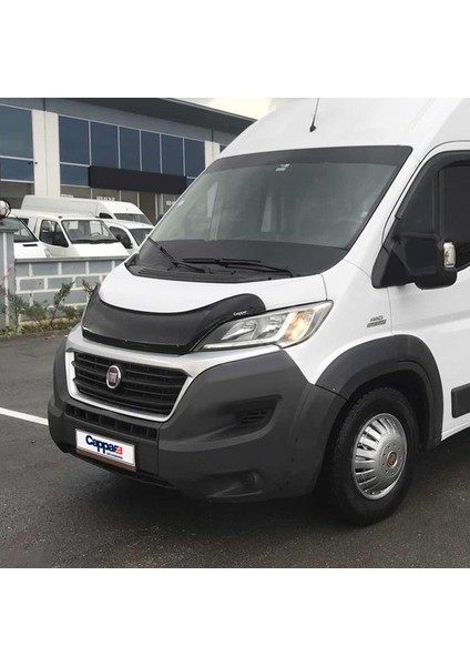 Fiat Ducato Ön Kaput Koruyucu Rüzgarlık Deflektör Akrilik ABS 4mm Parlak Siyah 2014 ve Sonrası