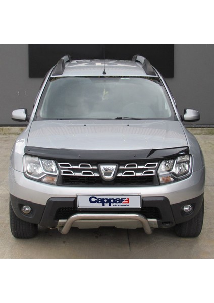 Dacia Duster Ön Kaput Koruyucu Rüzgarlık Deflektör Akrilik ABS 4mm Parlak Siyah 2013-2017 fırsatları