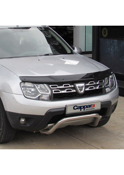 Dacia Duster Ön Kaput Koruyucu Rüzgarlık Deflektör Akrilik ABS 4mm Parlak Siyah 2013-2017 indirimleri