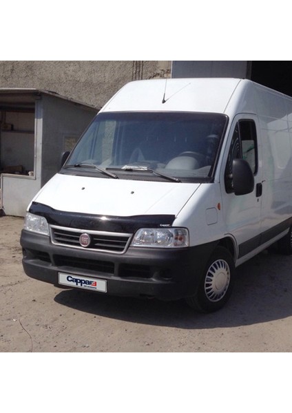 Fiat Ducato Ön Kaput Koruyucu Rüzgarlık Deflektör Akrilik ABS 4mm Parlak Siyah 2002-2006