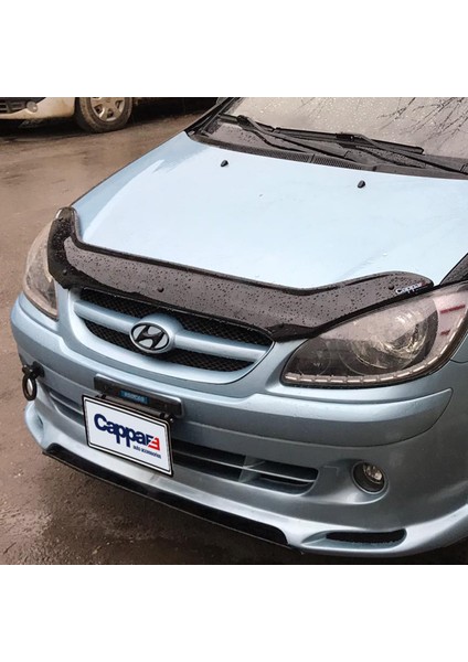 Hyundai Getz Ön Kaput Koruyucu Rüzgarlık Deflektör Akrilik ABS 4mm Parlak Siyah 2006-2011 fırsatları