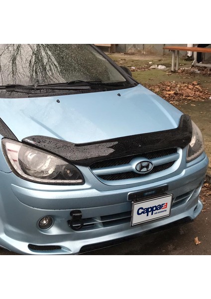 Hyundai Getz Ön Kaput Koruyucu Rüzgarlık Deflektör Akrilik ABS 4mm Parlak Siyah 2006-2011 indirimleri