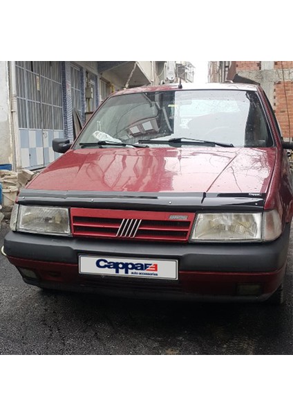 Fiat Tempra Ön Kaput Koruyucu Rüzgarlık Deflektör Akrilik ABS 4mm Parlak Siyah 1989-2000