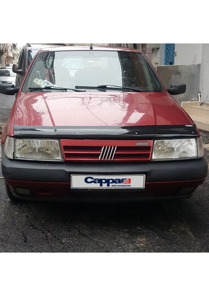 Fiat Tempra Ön Kaput Koruyucu Rüzgarlık Deflektör Akrilik ABS 4mm Parlak Siyah 1989-2000