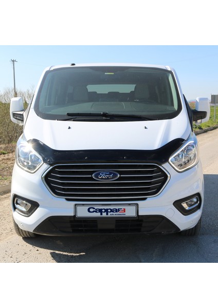 Ford Tourneo Custom Ön Kaput Koruyucu Rüzgarlık Deflektör Akrilik ABS 4mm Parlak Siyah 2018 ve Sonrası fırsatları