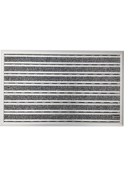 Halı Üst Yüzeyli Alüminyum Ince Seri Paspas 60 x 90 cm