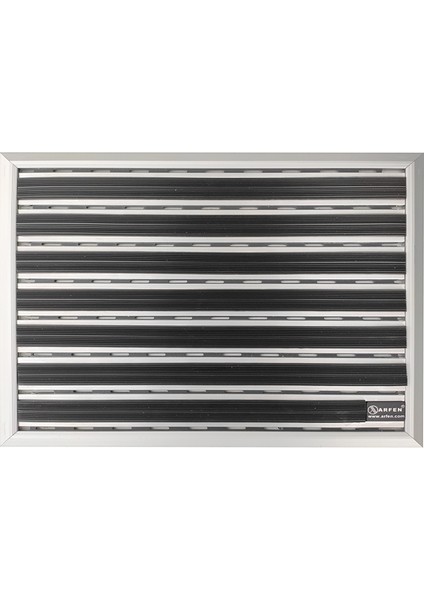 Kauçuk Üst Yüzeyli Ince Seri Alüminyum Paspas 40 x 70 cm