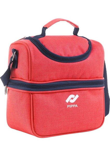 Kırmızı İki Bölmeli Isı Yalıtımlı Beslenme Çantası