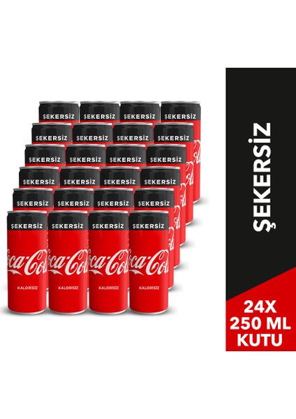Şekersiz 250 ml Kutu 24'lü Paket