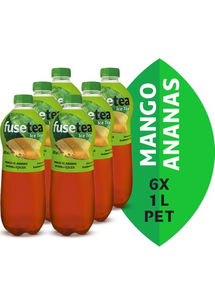 Mango Ananas Pet 1 Lt 6'lı Paket