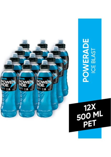 Ice Blast Enerji İçeceği 500 ml - 12'li Paket