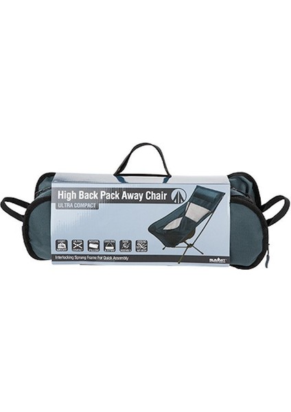 High Back Pack Away Chair Grey Ultra Hafif Sandalye modelleri