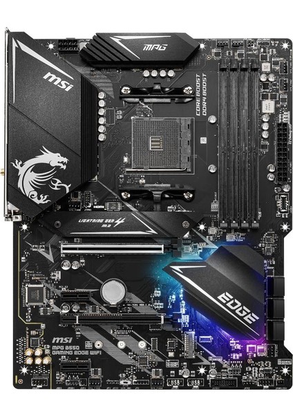 MPG B550 Gaming Edge Wifi AM4 DDR4 5100(OC) HDMI DP M.2 USB3.2 WIFI RGB ATX Anakart