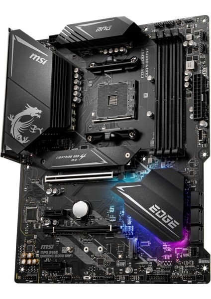MPG B550 Gaming Edge Wifi AM4 DDR4 5100(OC) HDMI DP M.2 USB3.2 WIFI RGB ATX Anakart