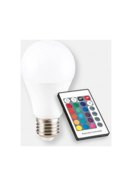 Uzaktan Kumandalı Rgb LED Ampul 9 W