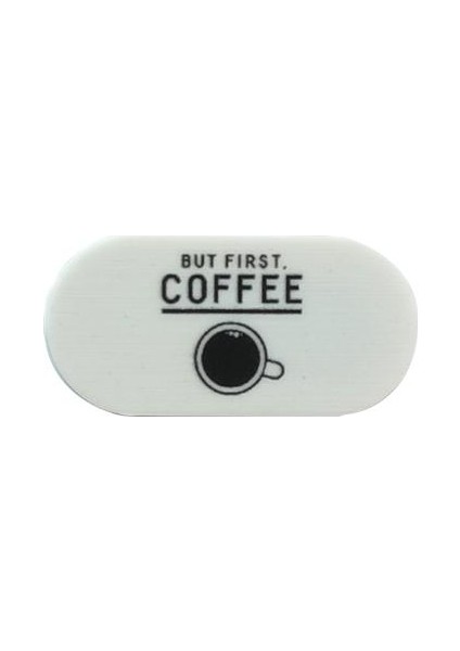 Laptop Kamera Kapatıcı | But First Coffee | Mini