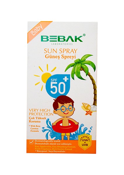 Bebek Güneş Losyonu 50+ Spf Bayb Sprey Kutulu 175 ml