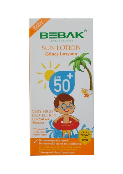 Bebek Güneş Losyonu 50+ Spf Kutulu 200 ml