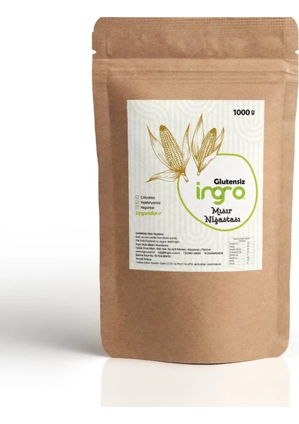 Glutensiz Mısır Nişastası 1000 g