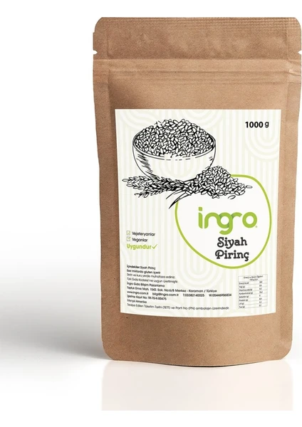 Glutensiz Siyah Pirinç 1000 g