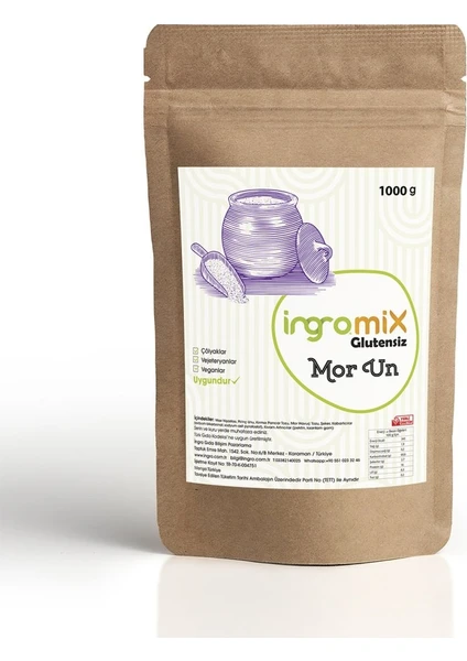 İngromiX Glutensiz Mor Un 1000 g