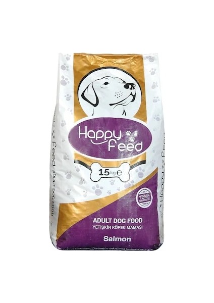 Happy Feed Yeme Garantili Somon Balıklı Köpek Maması 15 kg