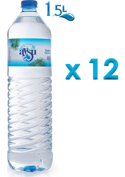 1,5 lt Pet Su 12 Adet fiyatları