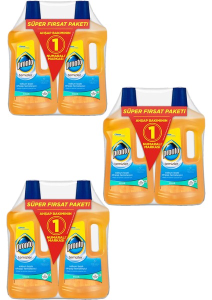 Ahşap Temizleyici 750 ml + 750 ml 3'lü Set