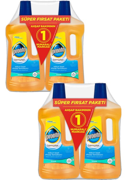 Ahşap Temizleyici 750 ml + 750 ml 2'li Set