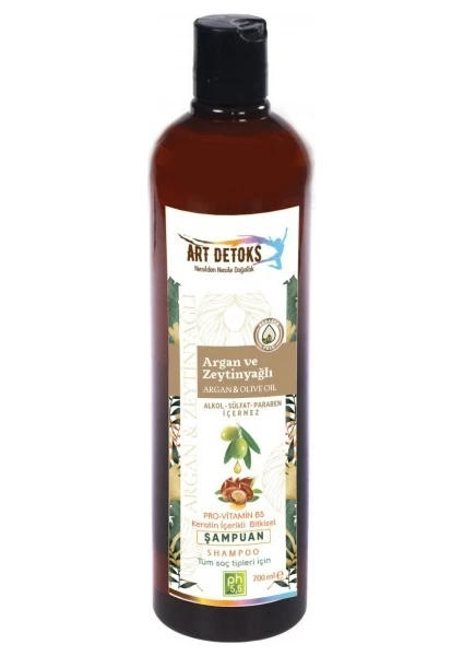 Art Detoks Argan Zeytin Yağlı Şampuan 700 ml