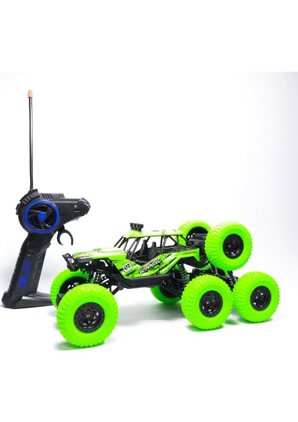 6x4 Çeker Off Road Şarjlı Uzaktan Kumandalı Süspansiyonlu Jeep 1:18