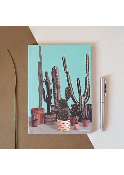 Cactus Noktalı Defter A5