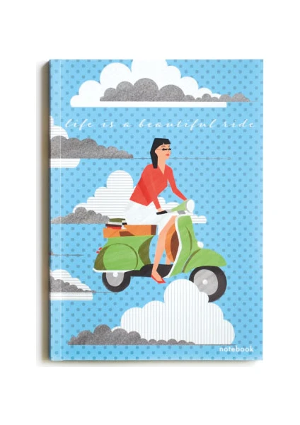 Beautiful Ride Noktalı Defter A5