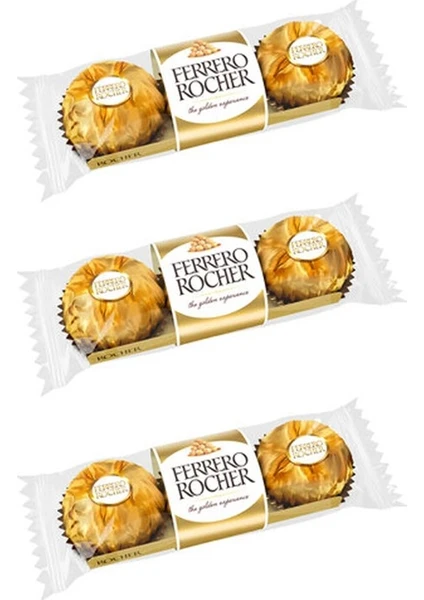 Ferrero Rocher 3'lü  3 Paket 111 gr