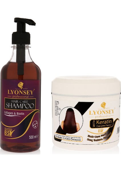 Biotin&collagen Şampuan 500 Ml+ Keratin Komplex Saç Maskesi 500 ml