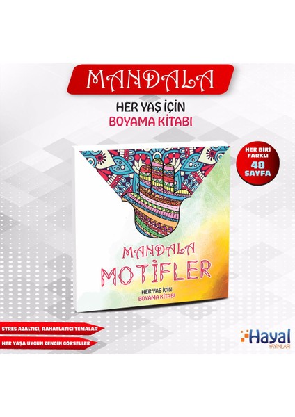 Mandala Motifler Her Yaş Için Boyama Kitabı fiyatları