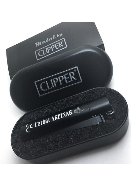 Clipper Isme Özel Çelik Çakmak