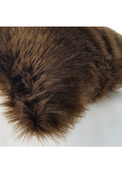 Peluş Kırlent Kılıfı Koyu Kahverengi fiyatları