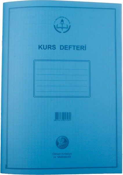 Plastik Kapak Kurs Defteri