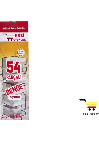 Denge Oyunu 54 Parça Ahşap Büyük Boy fırsatları