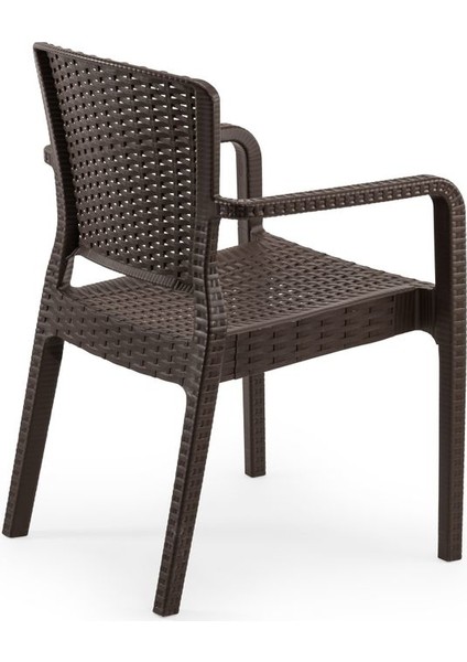 Rattan Plastik Venge Dış Mekan Bahçe Masa Sandalye Takımı