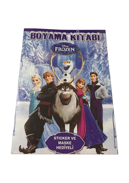 Frozen Karlar Ülkesi Boyama Kitabı (Sticker+Maskeli) 1 Adet