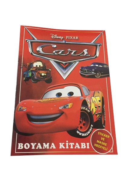 Cars Boyama Kitabı + Stıcker + Maske 1 Adet