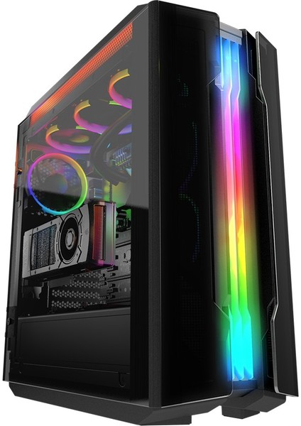 Gemini T CGR-6KMTB-RGB LED Panel ATX Bilgisayar Kasa