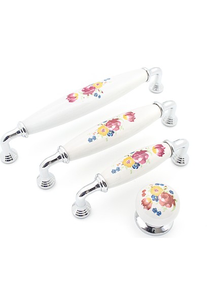 Porselen Yıldız Düğme Kulp Çapı 32mm