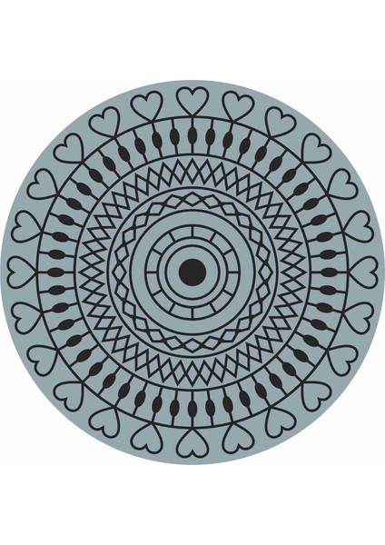 Mandala Sticker - 20603 Renkli 8 x 8 cm