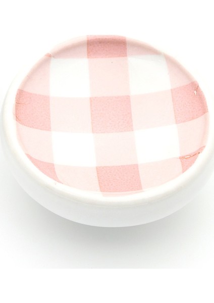 Porselen Çocuk Odası Düğme Kulp Pembe