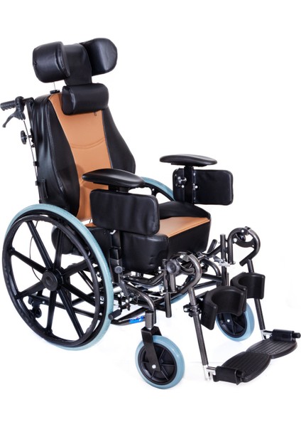 KY959BJ-43 Tetraplaji Tekerlekli Sandalye Tilt Özellikli